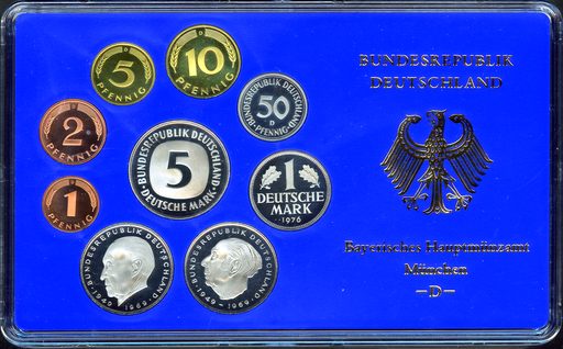 [7993.1976.01] 1976, Kursmünzensatz Deutschland