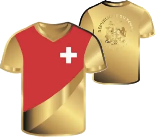 [7997.2026.03] 2026, Goldmünze "TRIKOT" zur WM 2026, Tschad