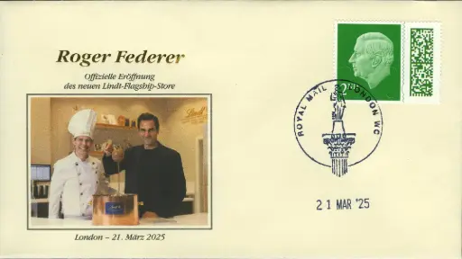 [9974.2025.10] 2025, Roger Federer - Offizielle Eröffnung des neuen Lindt-Flagship-Store in London