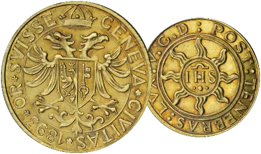 [7870.1893.01] 1893, Genf, Gondo-Gold Prägung