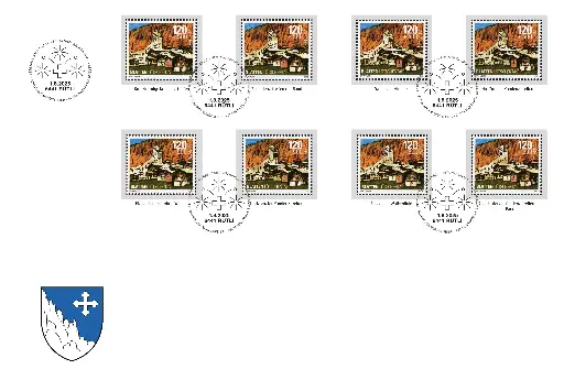 [7411.143.03] 2025, 8 Werte mit 8 veränderten Himmelsbildern, Blatten