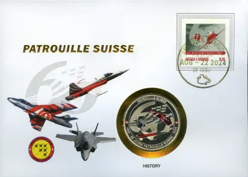 [9959.2024.33] 2024, Patrouille Suisse - 60 Jahre Patrouille Suisse, Antigua und Barbuda - History