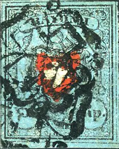 [7037.15.52] 5 Rp. schwarz-rot-dunkelblau, Type 34  