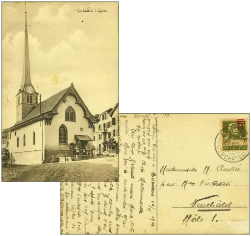 [7300.149.22] 10-13 Rp. grünoliv, "Aufdruck nach oben versetzt "       