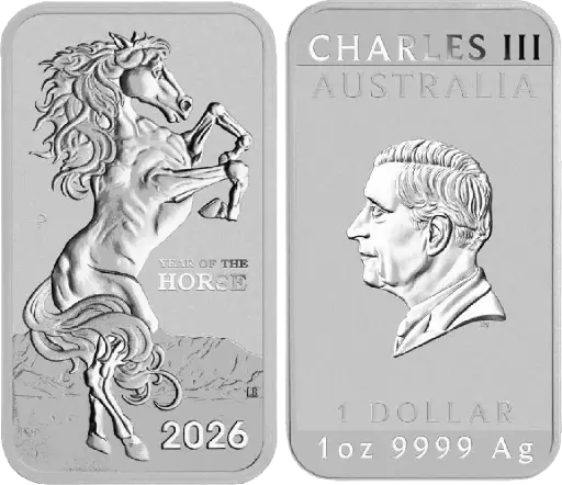 [7986.2026.06] 2026, 1 Dollar - Barren, Lunar Jahr des Pferdes, Australien