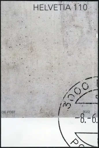 [7300.1950.10] 2023, Kunst am Bau110 Rp., "UNGEZÄHNT statt gezähnt"  
