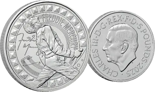 [7983.2025.08] 2025, 5 Pfund, Freddy Mercury - Musiklegenden, Grossbritannien
