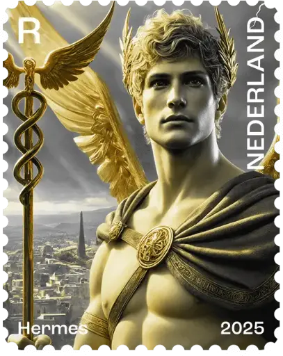 [2840.2025.04] 2025, Held*innen der Mythologie "Hermes", Gelb, Niederlande
