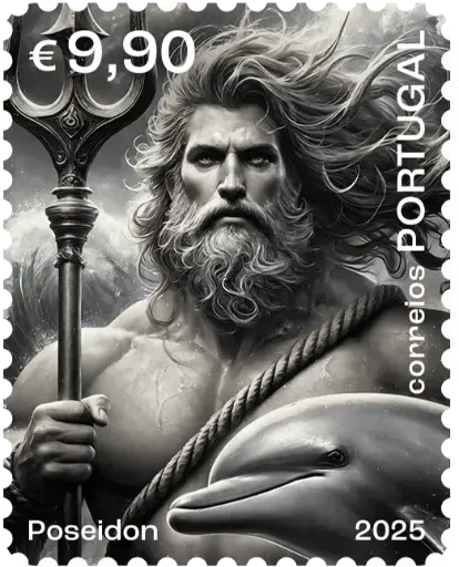 [3040.2025.01] 2025, Held*innen der Mythologie "Poseidon", Schwarz, Portugal