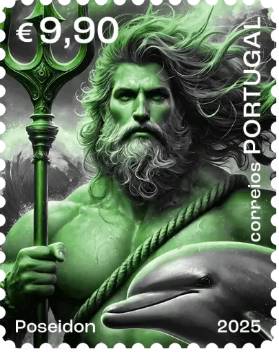 [3040.2025.02] 2025, Held*innen der Mythologie "Poseidon", Grün, Portugal 