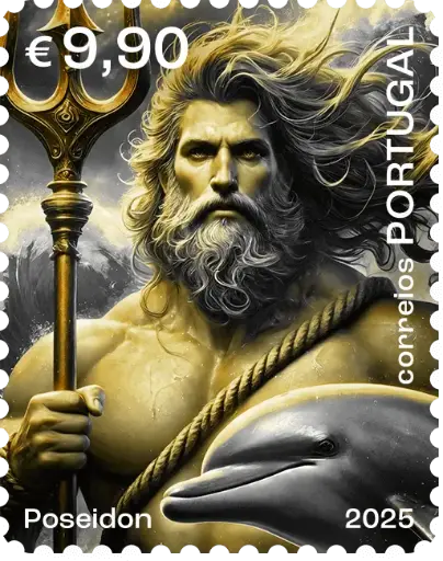 [3040.2025.04] 2025, Held*innen der Mythologie "Poseidon", Gelb, Portugal