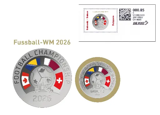 [9959.2026.02] 2026, FUSSBALL-WM 2026 mit WM-Sonderprägung - Gruppe B