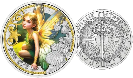 [7993.2026.15] 2026, 3 Euro, Fabelwesen - Die Elfe, Österreich