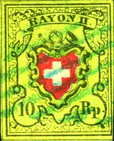 [7039.16.53] Type 37, Stein D (RO), blaue Raute, sauber und sehr farbenfrisch, allseitig voll- bis breitrandig mit breitem unterem Bogenrand, in einwandfreier Erhaltung.