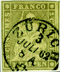 [7160.21.05] 2 Rp. grau, Berner Druck, 4. Druckperiode