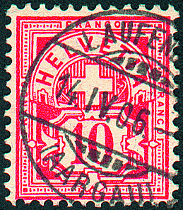 [7260.61.08] 10 Rp. zinnoberrot statt zinnober