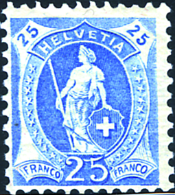 [7290.95.06] 25 Rp. blau, Type 2
