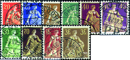 [7300.107.11] 1908, Helvetia mit Schwert