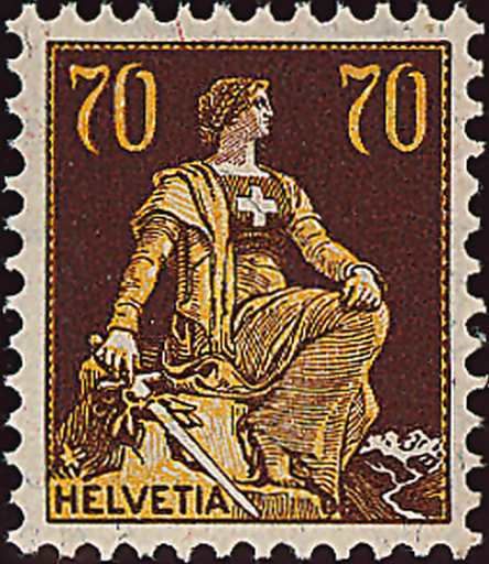 [7300.114.01] 70 Rp. dunkelbraun-gelb