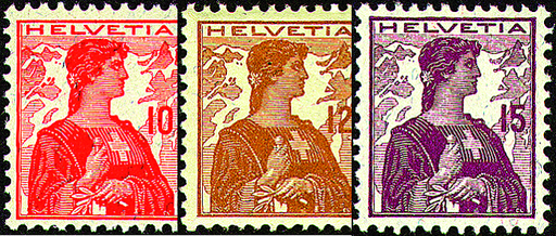 [7300.120.01] 1909, Neue Zeichnungen, Helvetia Brustbild II