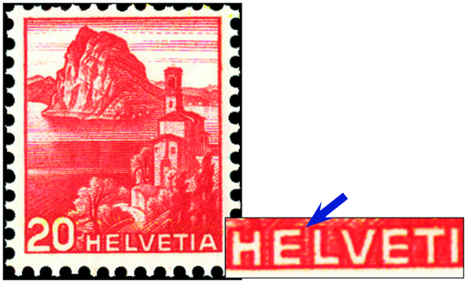 [7300.215.09] 20 Rp. San Salvatore, "Doppelprägung"