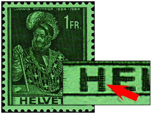 [7300.248.03] 100 Rp. Oberst Ludwig Pfyffer, "Doppelprägung"