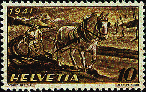 [7300.252.01] 10 Rp. Bauer, Pferd, Pflug