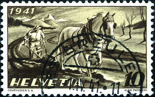 [7300.252.02] 10 Rp. Bauer, Pferd, Pflug