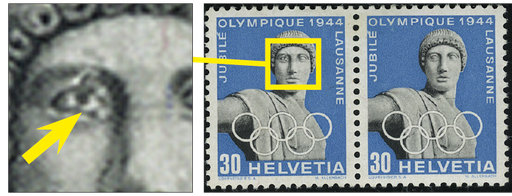 [7300.261.02] 30 Rp. Apollo, blau-grauschwarz, "Apollo mit offenem Auge"