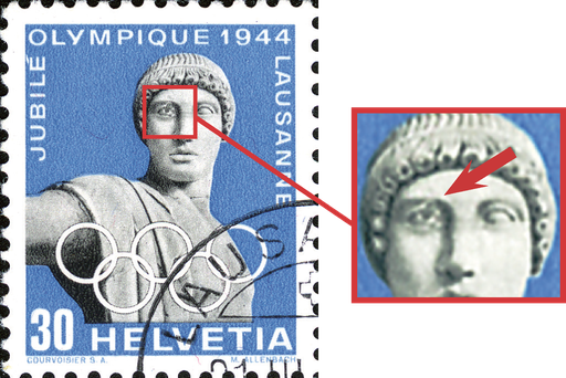 [7300.261.03] 30 Rp. Apollo, blau-grauschwarz, "Apollo mit offenem Auge"