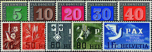 [7300.262.13] 1945, Gedenkausgabe zum Waffenstillstand in Europa (Paxmarken)