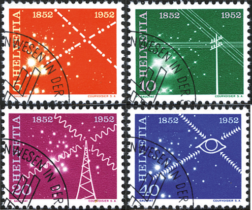 [7300.309.02] 1952, 100 Jahre elektrisches Nachrichtenwesen in der Schweiz