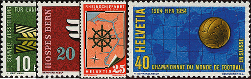 [7300.316.01] 1954, Werbe- und Gedenkmarken
