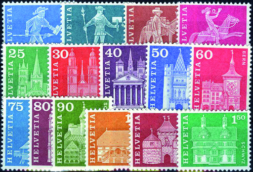 [7300.355.04] 1960-1968, Postgeschichtliche Motive und Baudenkmäler