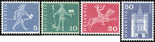 [7300.355.02] 1960-1968, Postgeschichtliche Motive und Baudenkmäler