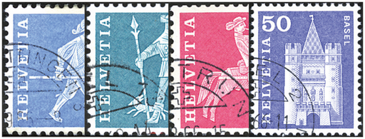 [7300.355.06] 1960-1968, Postgeschichtliche Motive und Baudenkmäler