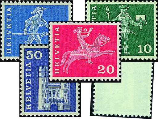 [7300.355.03] 1964, Postgeschichtliche Motive und Baudenkmäler