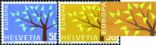 [7300.389.03] 1962, Europa, 30 Rp. Stilisierter Baum mit "Kurzem Ast"