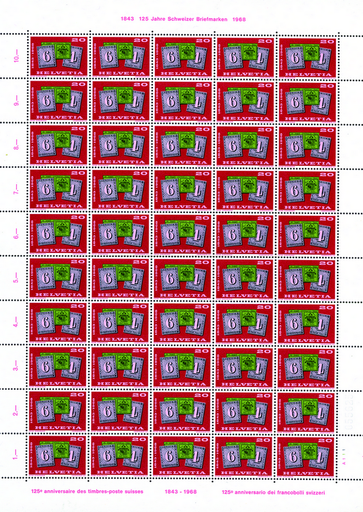 [7300.458.01] 20 Rp. 125 J. Schw. Briefmarken