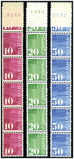 [7300.483.12] 1970, Ziffermarken
