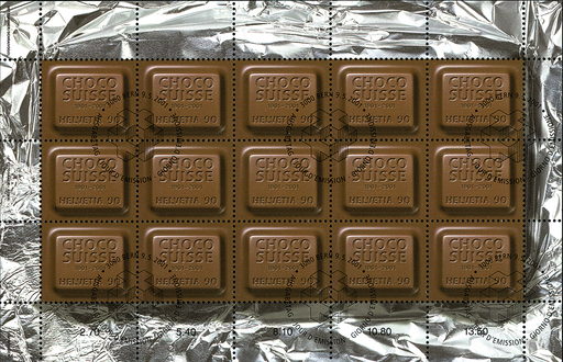 [7300.1024.08] 90 Rp. 100 Jahre Choco Suisse, hell