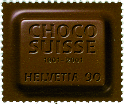 [7300.1024.01] 90 Rp. 100 Jahre Choco Suisse, dunkelbraun