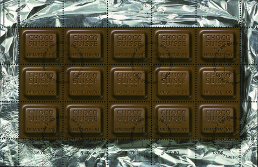 [7300.1024.04] 90 Rp. 100 Jahre Choco Suisse, dunkelbraun