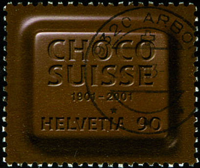 [7300.1024.02] 90 Rp. 100 Jahre Choco Suisse, dunkelbraun