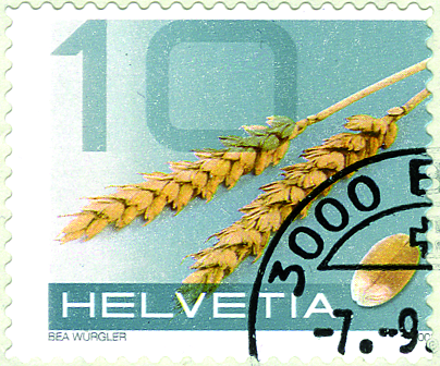 [7300.1279.09] 10 Rp. Weizen, "Stark nach rechts verschobenes Markenbild"