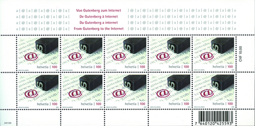 [7300.1311.03] 100 Rp. Von Gutenberg zum Internet