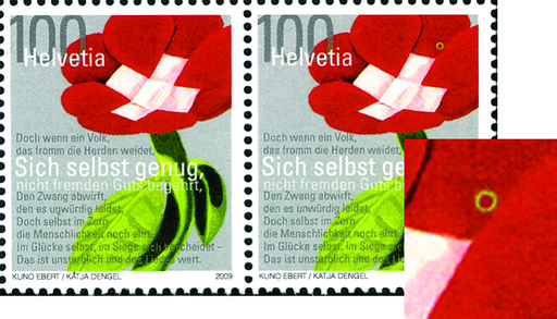 [7300.1317.01] 100 Rp. Sich selbst genug, "Grosser gelber Putzer" auf dem Blütenblatt