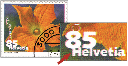 [7300.1376.13] 85 Rp. Zucchini, "Starke Verschiebung der Druckfarben"