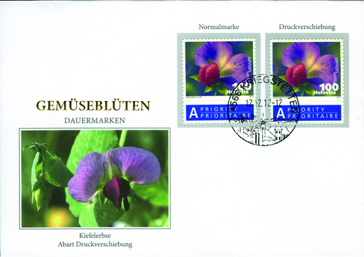 [7300.1377.05] 100 Rp. Kiefelerbse, "Starke Druckverschiebung"