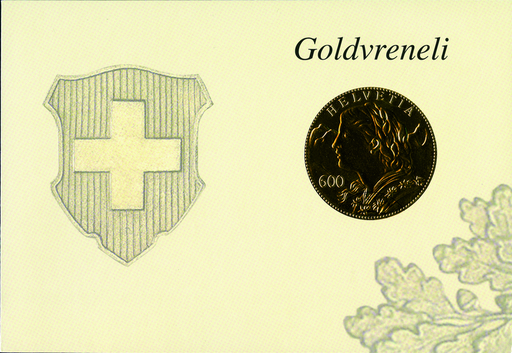 [7300.1471.09] 2013, Goldvreneli-Schmuckfolder